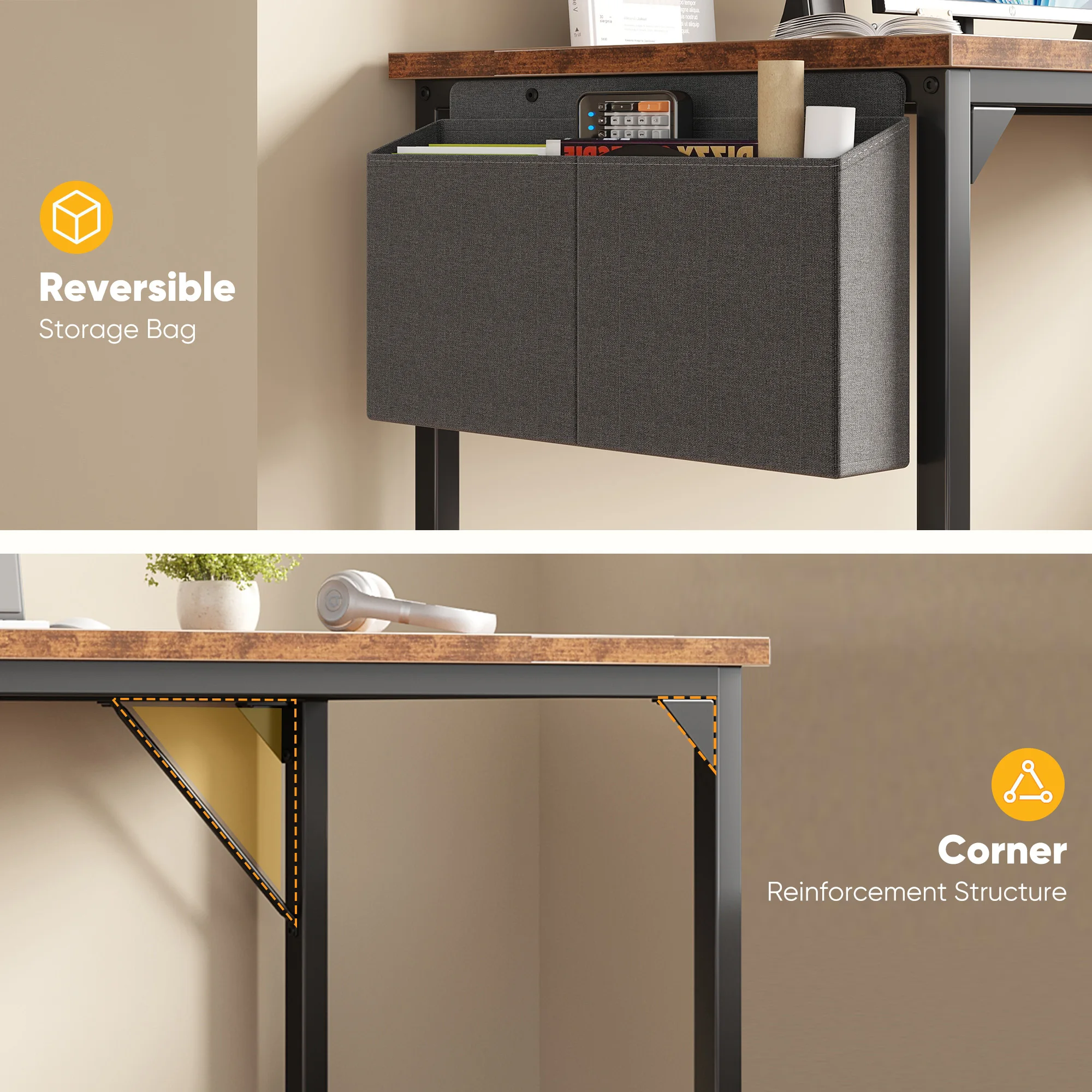 Computer Desk with Storage 3