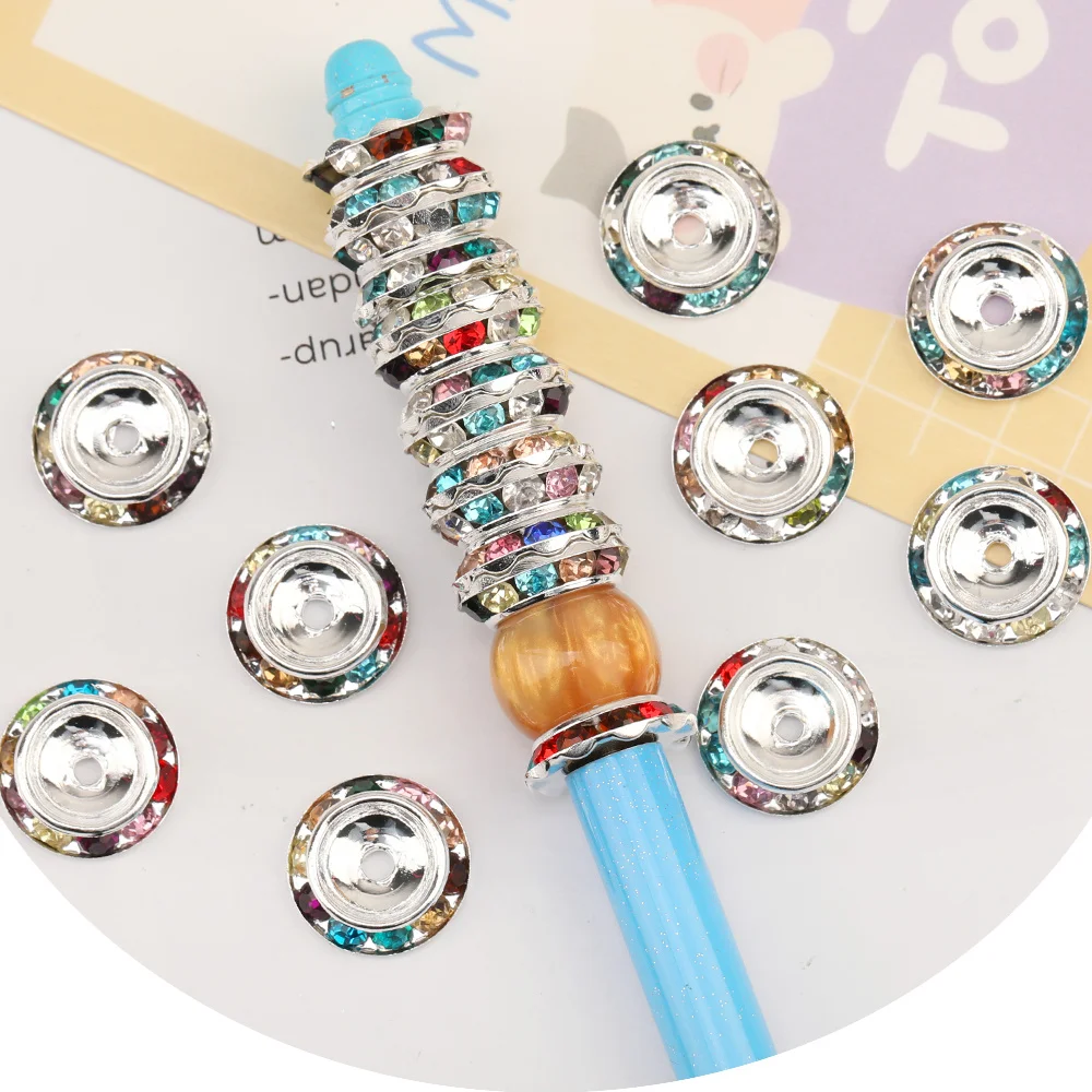 Cordial Design 200Pcs 17*17MM Jewelry Accessories/Hand Made/Wheel Shape/DIY Rhinestone Spacers/Jewelry Findings & Components - cordial