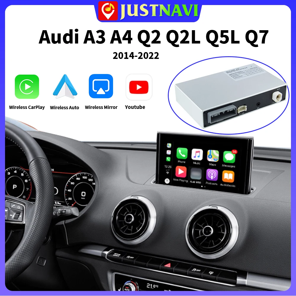 Justnavi Wireless Carplay For Audi A3 A4 Q2 Q2l Q5l Q7 Mib1 Mib2 Mhig