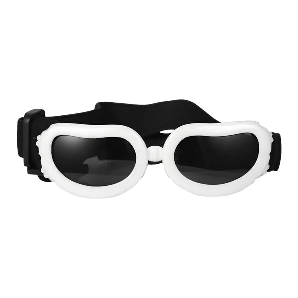 Chic UV Protection Adjustable Dog Sunglasses - Waterproof Pet Eye Wear Accessories