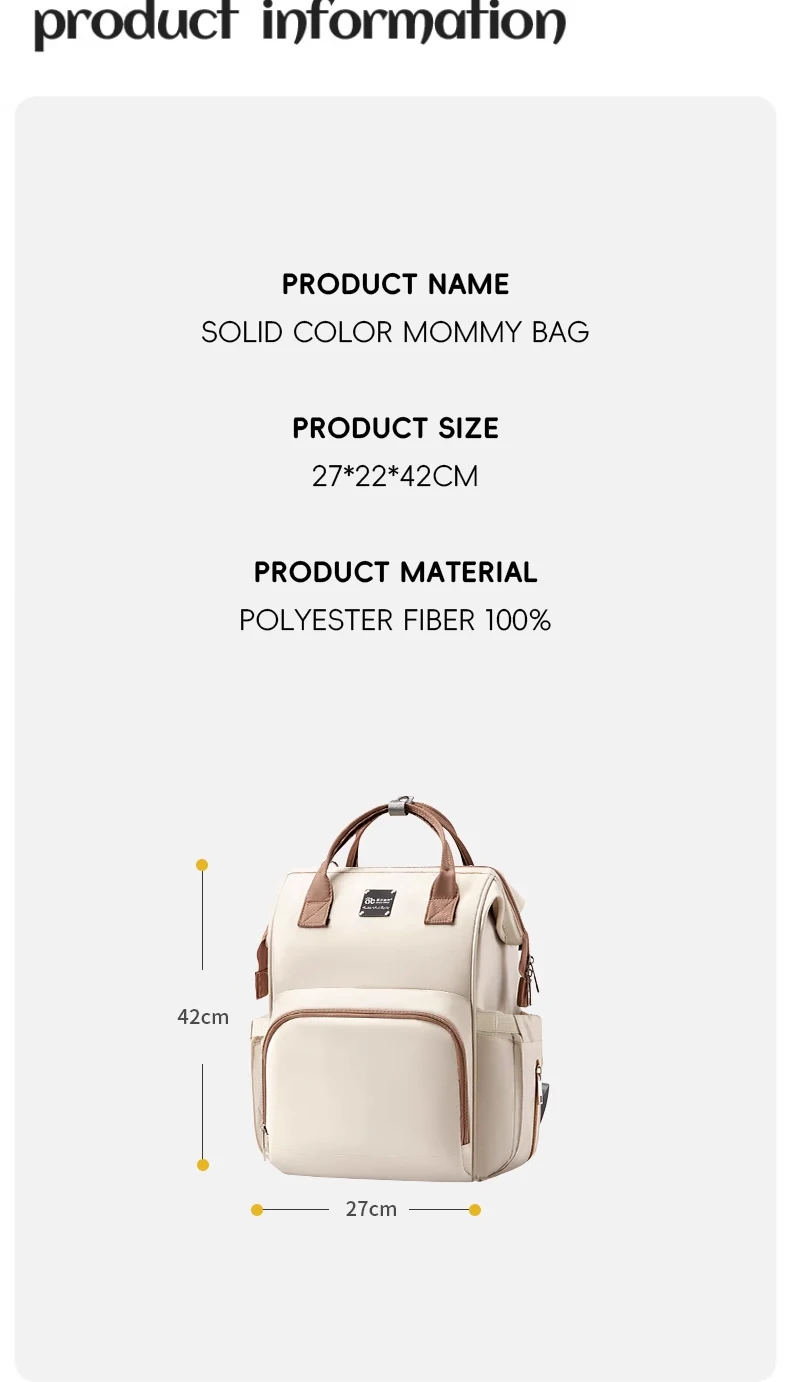 AIBEDILA Mamatasche mit USB, multifunktionaler, wasserabweisender Umstands-Baby-Aufbewahrungsrucksack mit großem Fassungsvermögen für Reisen – Detail 13