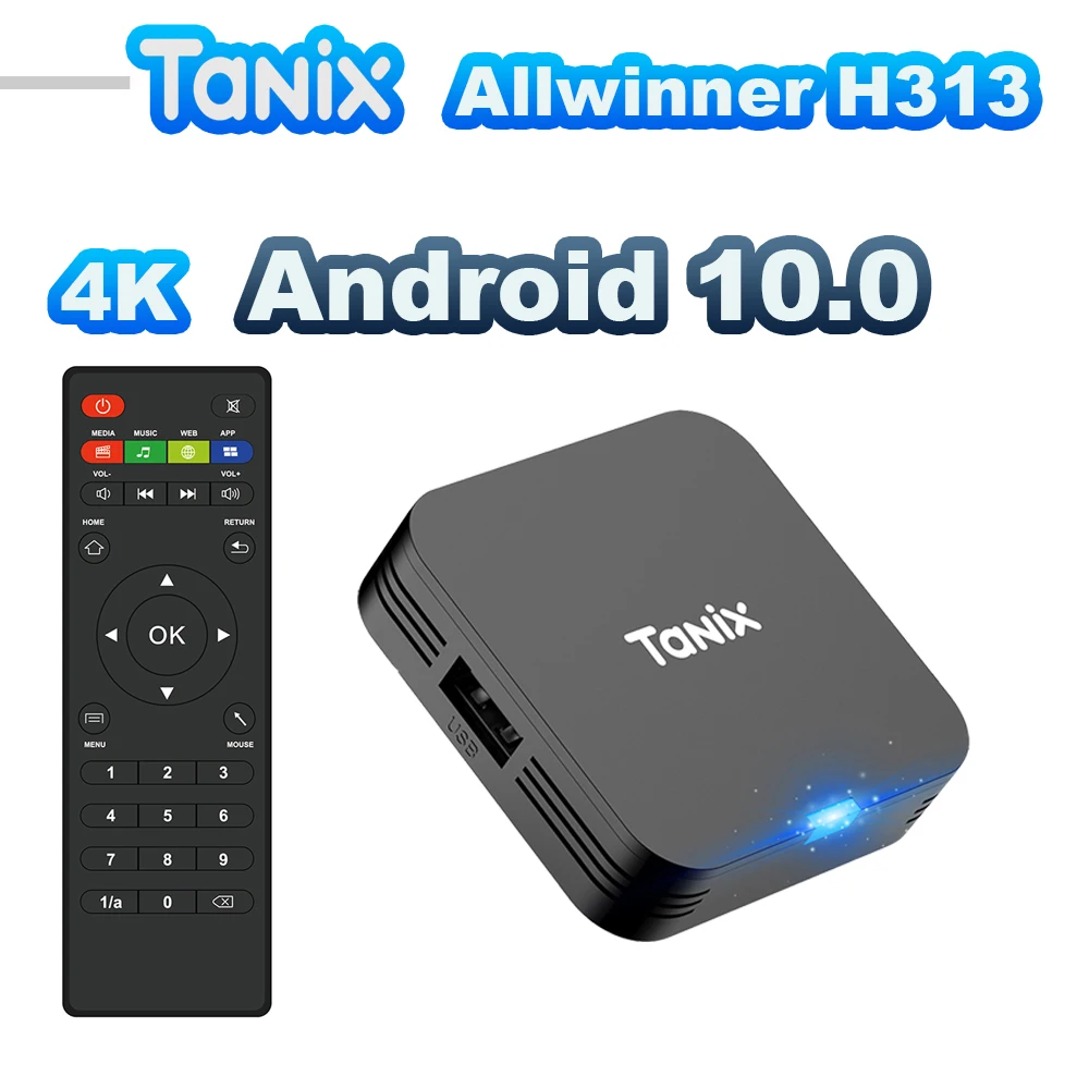 TV Stick Android 10.0 Allwinner H313 Quad Core 4K HDR Mini Game Wifi 1G 8G 2G 16G Smart TV Box Media Player