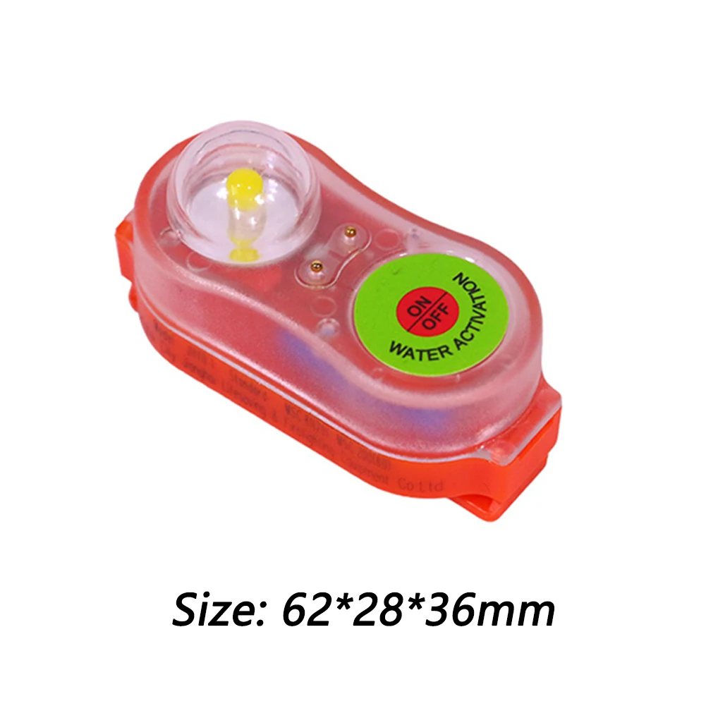 1-5pcs LED 리튬 해수 자체 점화 조명 구명 조끼 라이트 JHYD-I 30g 플라스틱 구명 야외 구명 조끼 -30 ℃ 65까지 ℃