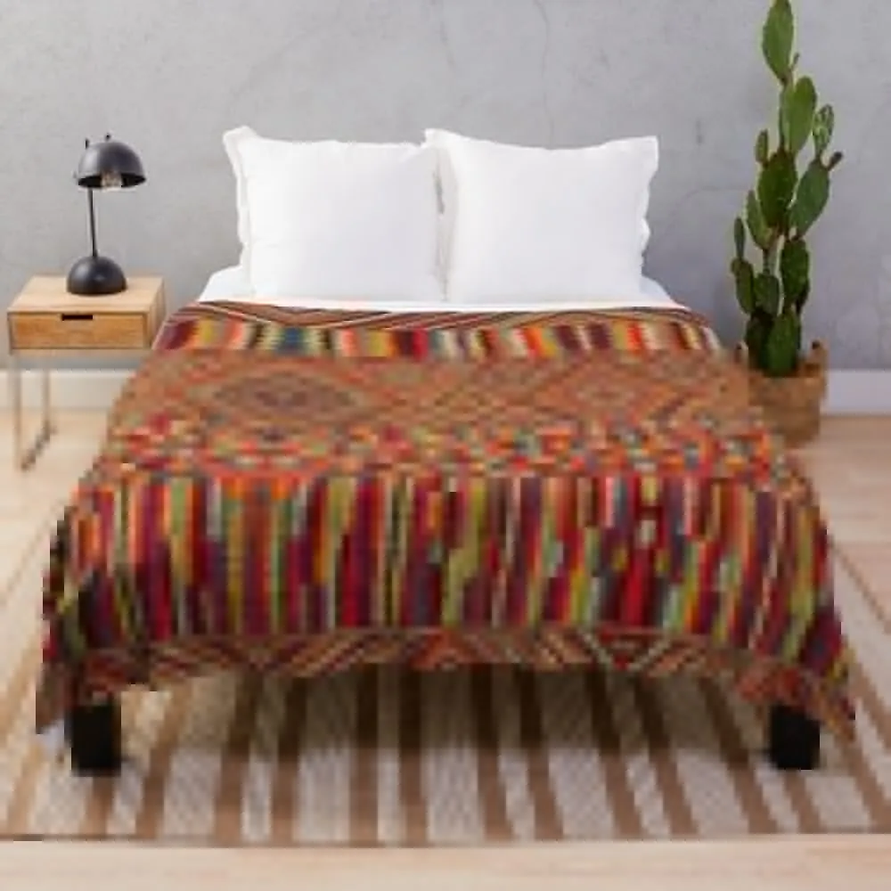 

Oriental Heritage Moroccan Berber Design Throw Blanket Bed covers Sofa Throw Blankets