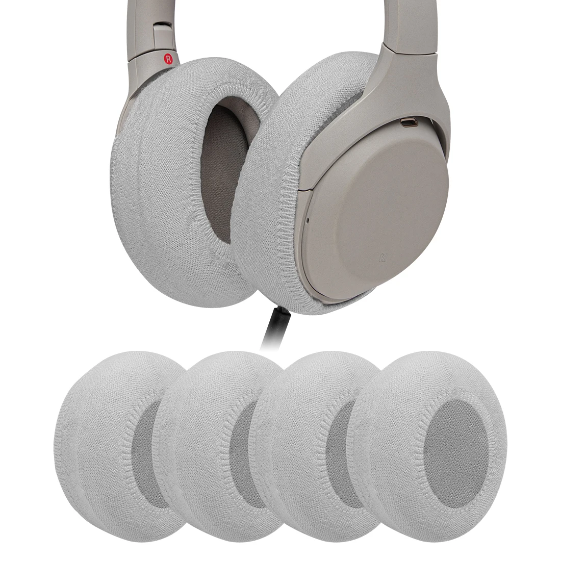 

Geekria 2 Pairs Knit Headphones Ear Covers, Washable & Stretchable Sanitary Earcup Protectors for Over-Ear Headset Ear Pads