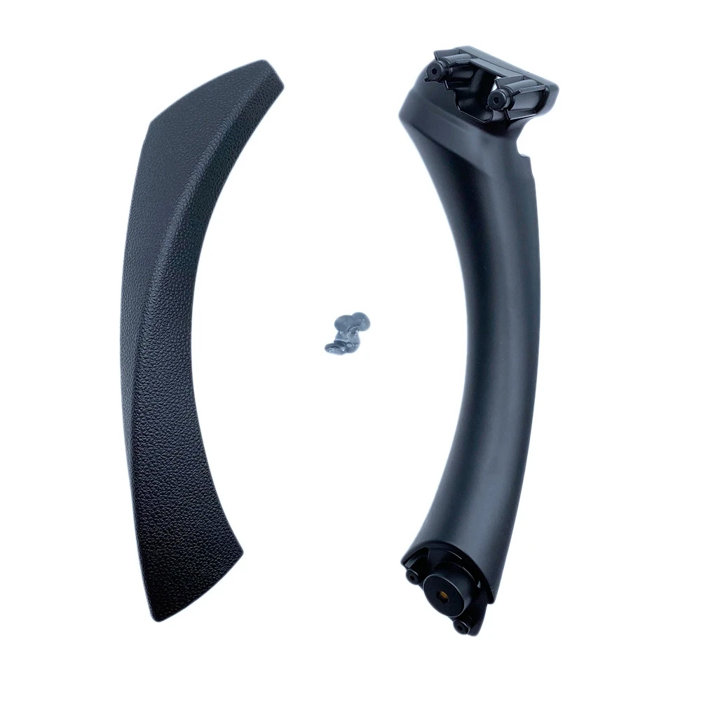 

Car Left Interior Door Pull Handle with Cover Trim Replacement for-BMW 3 Series E90 E91 E92 2004-2012 Black