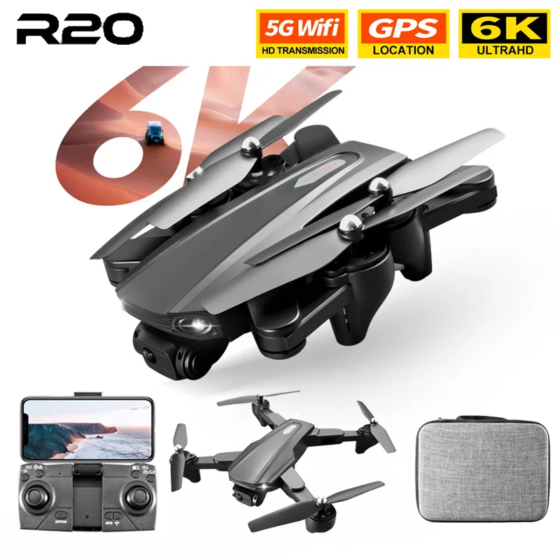 

2022 New R20 Drone Professional 6k High-definition Camera GPS 5G Aerial Photography Helicopter Folding Four Axis Airplane Toy
