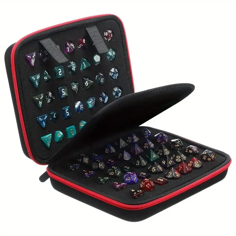 Multi-Faceted Dice Storage Case Removable Tray Without Multi Face Hand Bag For Game 1pc