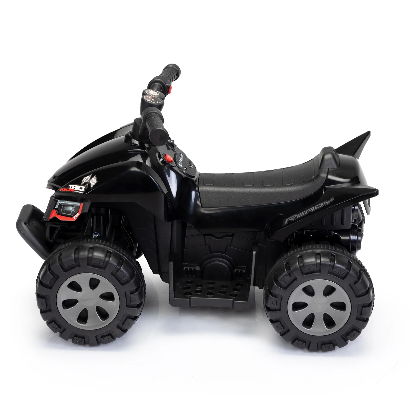 Kids Ride-on ATV, 6V Battery Powered Electric Quad Car with Music, LED Lights and Spray Device, 4 Wheeled Ride-on Toy for Toddle