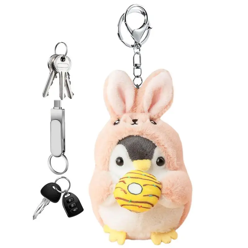 

Penguin Stuffed Animal Penguin Plushie Key Holder 10Cm/3.9Inch Portable Key Chain Pendant Key Rings Decoration For Kids