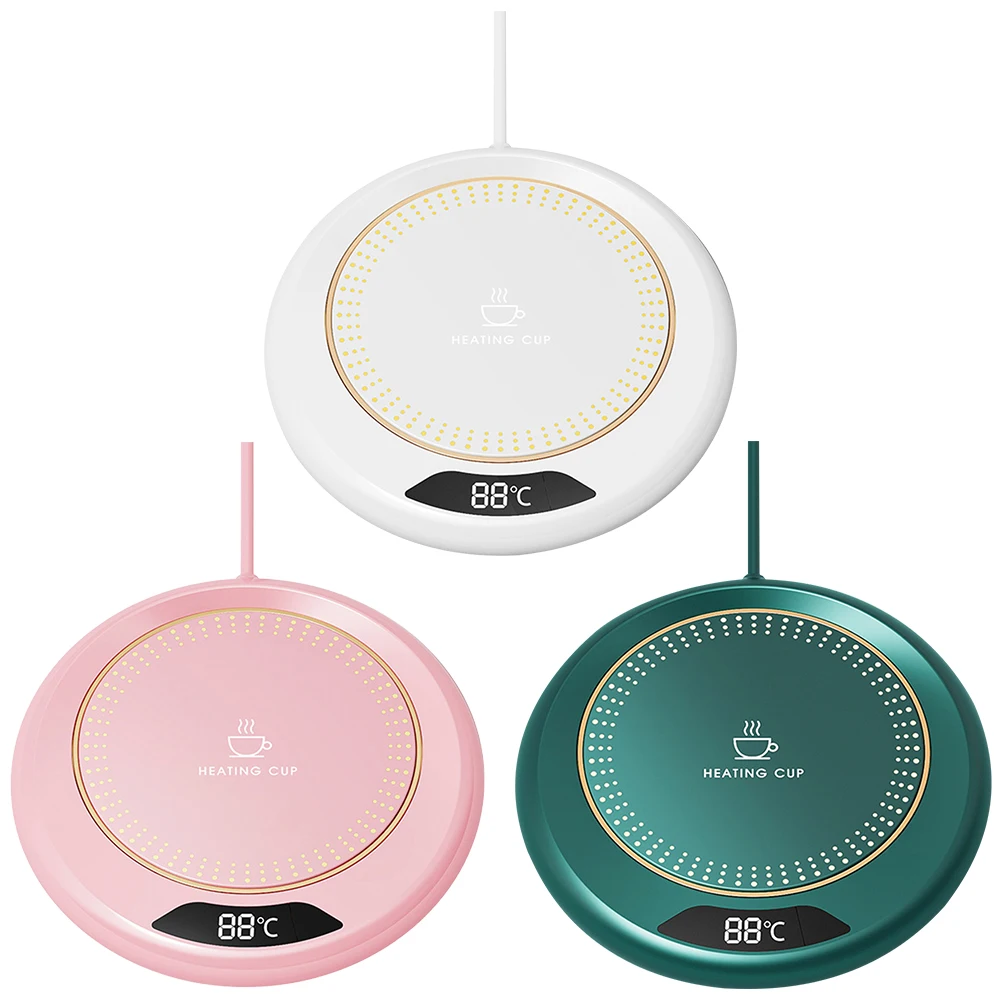 Coffee Mug Warmer 3 Temperature Setting Heating Plate Thermostat Coaster Smart Coffee Cup Warmer for Travel Office Desk Home Use