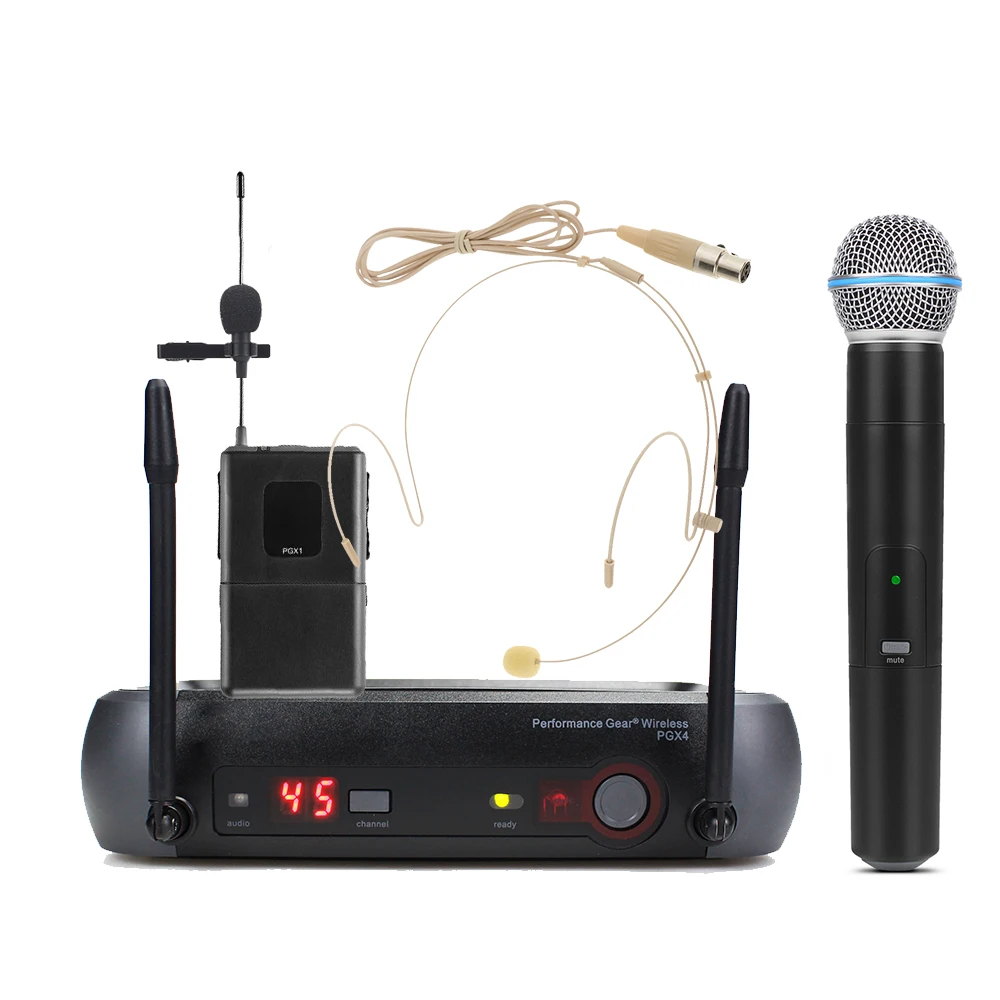 wireless mic Professional portable PGX4 wireless recording microphone, better use and more convenient to carry best microphone for streaming Microphones