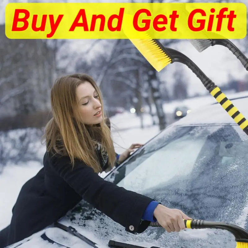 

Winter Detachable Car Snow Sweeping Shovel with EVA Foam Handle Auto Cleaning Brush Ice Scraper Remover Auto Windshield