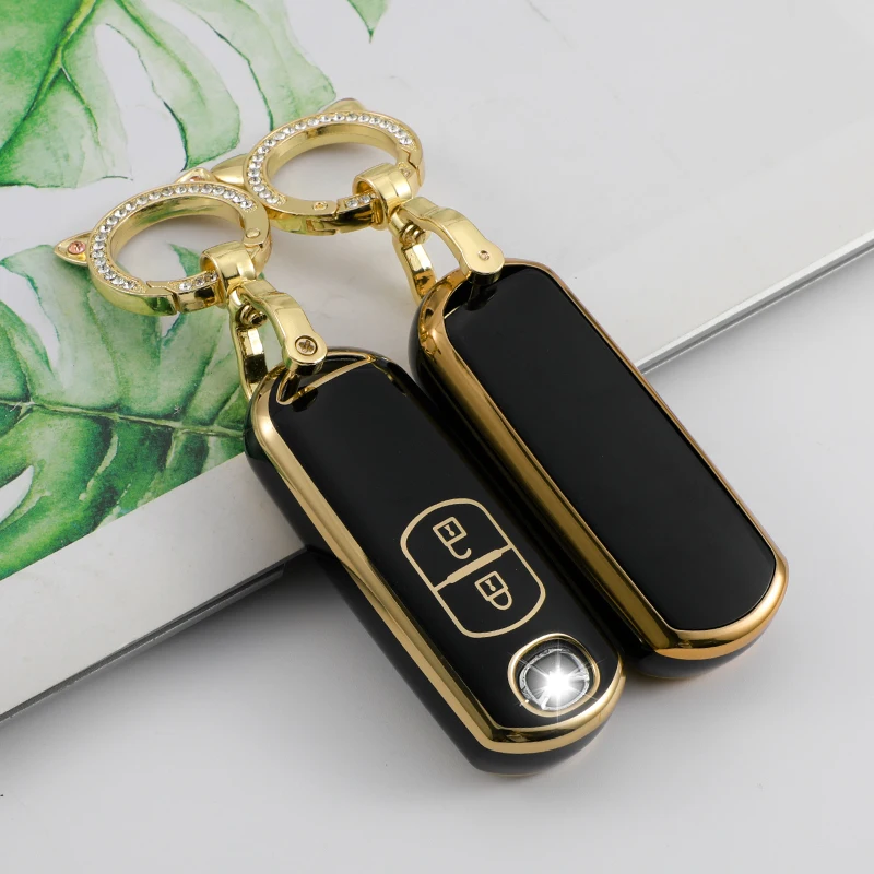 TPU 자동차 원격 키 케이스 커버 마즈다 2 3 6 Axela Demio CX-5 CX5 CX-3 CX7 CX-9 2015 2016 2017 2018 2019 액세서리