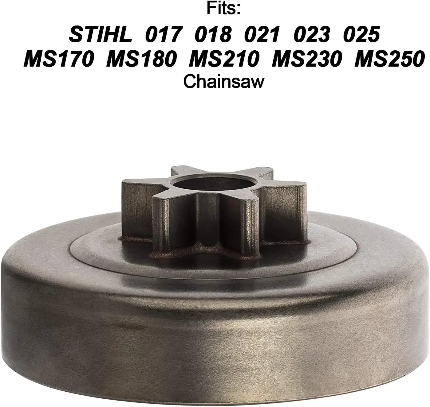 3/8 6T Clutch Drum Sprocket Washer E-Clip Kit for STIHL Chainsaw MS170 MS180 MS210 MS230 MS250 017 018 021 023 025 1123 640 2003 5