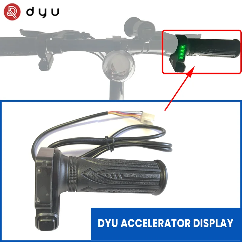 Dyu Electric Bike Acelerador Original KH-DX De 36 V Con Botu00f3n