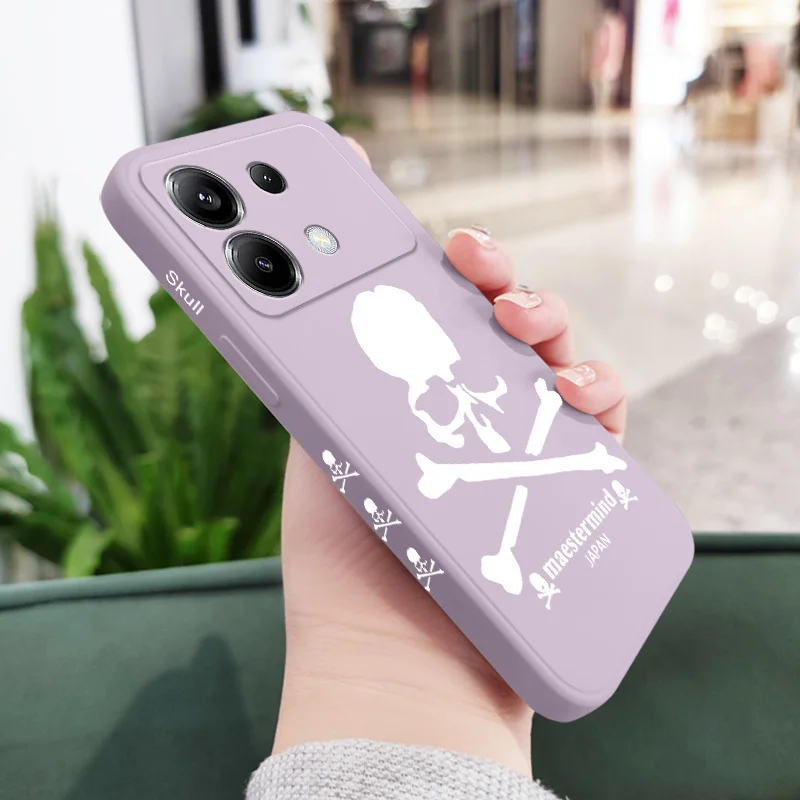 Luminous Skull Design Silicone Phone Case