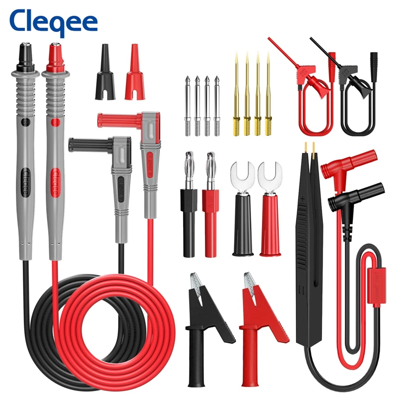 Cleqee 20PCS SMD IC Test Ganci Clip Sonda Di Prova In Rame Mini - Foto 12