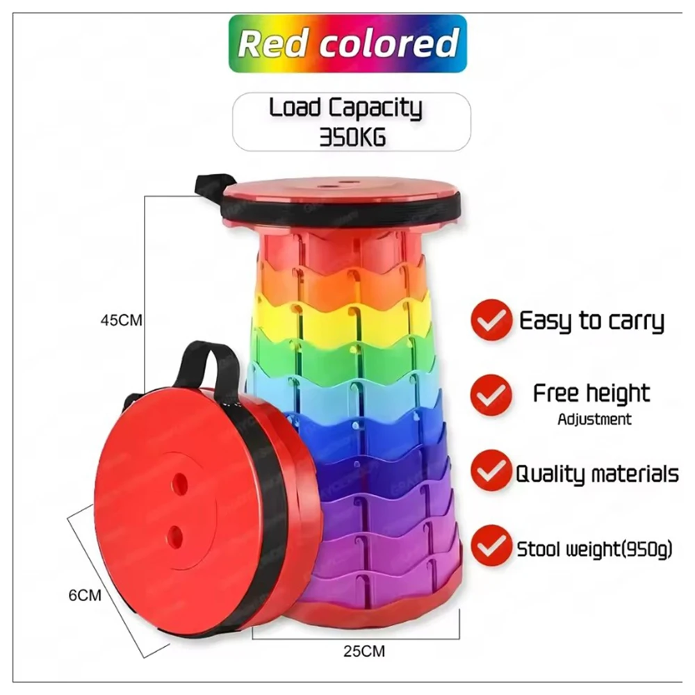 Portable Folding Telescopic Stool Lightweight Plastic Subway Queuing Chair Outdoor Camping Chair Fishing Seat Wi folding stool,folding chair