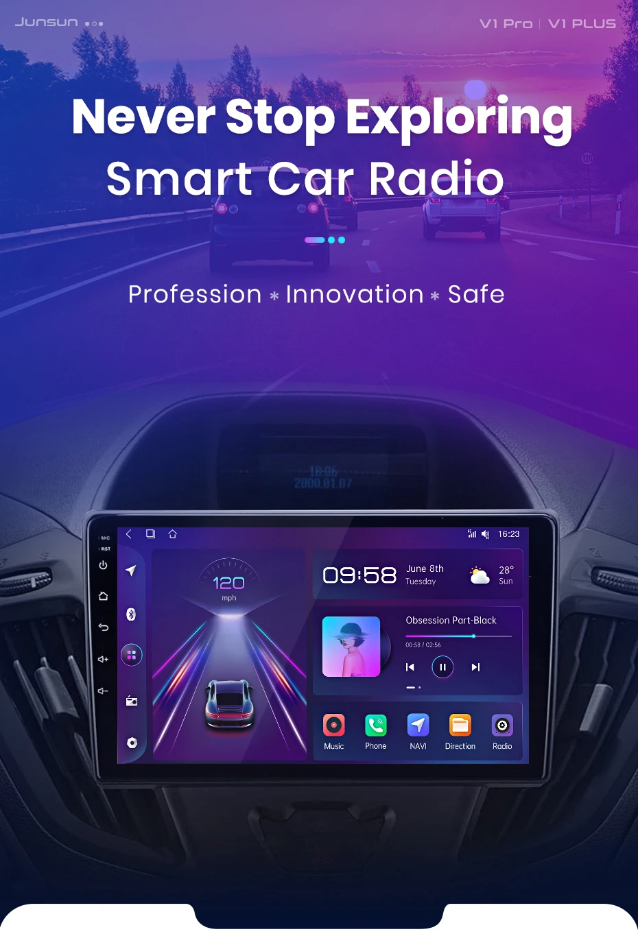 Android Autoradio für Ford Transit 2013-2018 4g Auto Multimedia GPS 2din