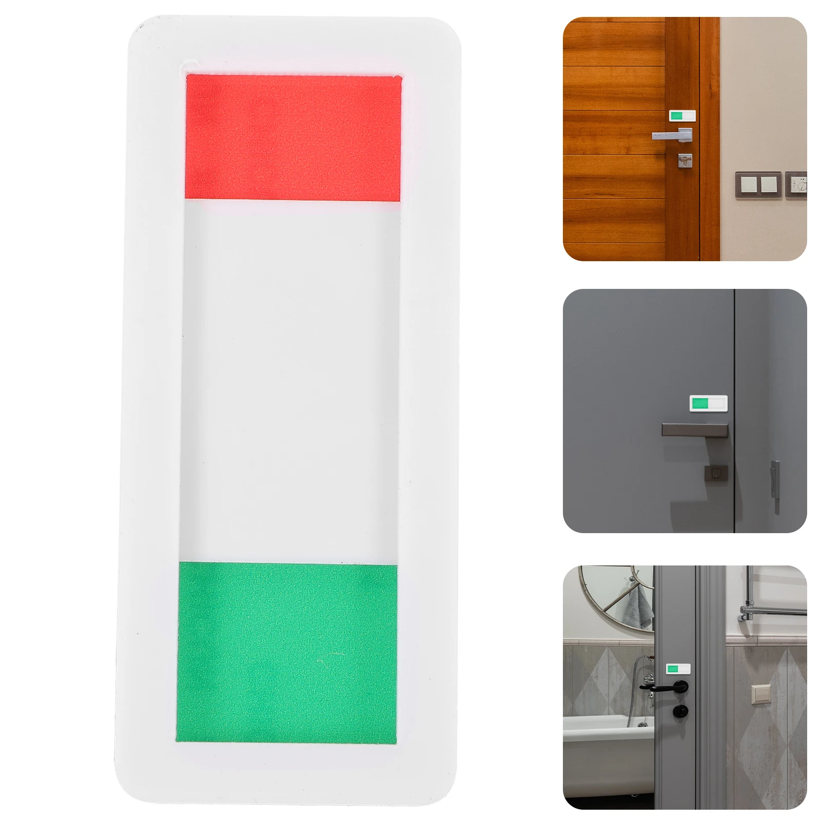 3x Türschild „Vacant / Occupied“ – Magnetische Schiebeschilder Für Badezimmer, Büro & Hotel (silber)