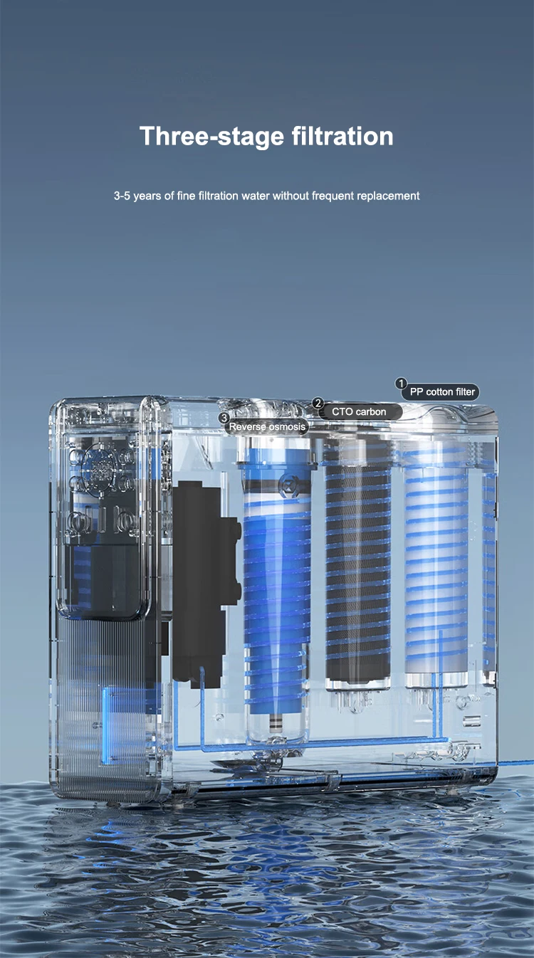 Three Stage Reverse Osmosis Water Purifier Filter System for Home Drinking 11 S3eb94565da844d4699e73e45bf2e93e65