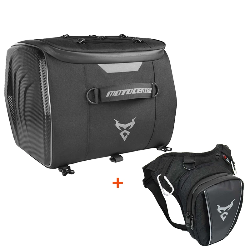 MOTOCENTRIC Motorcycle Tail Bags Waterproof Motocross Helmet Back