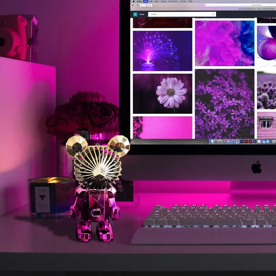 Portable USB Rechargeable Mini Desk Fan