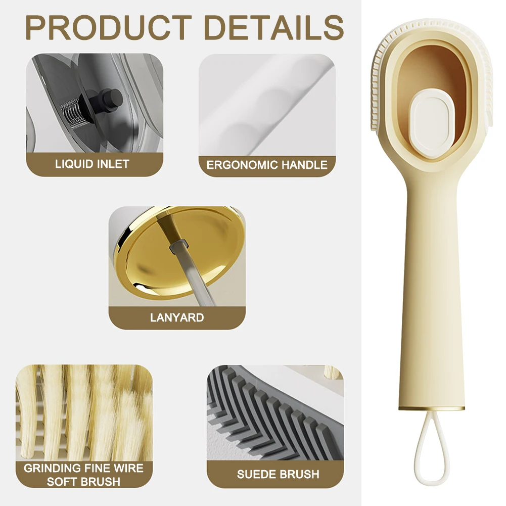 Long Handle Shoe Brush Flexible Portable Laundry Brush For Home Use 6