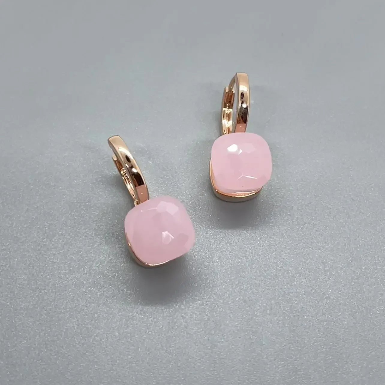 Classic Crystal Candy Earrings For Women 32 Colors   Gold Plated Sweet  Style  Fashion Jewelry