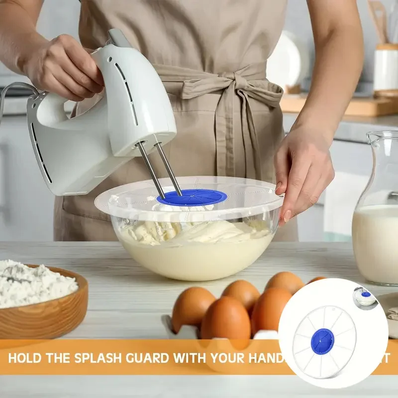 Paraspruzzi Per Ciotola Da Cucina - In Silicone E PP - Copertura Anti Schizzi Per Frullatore Elettrico - Foto 5