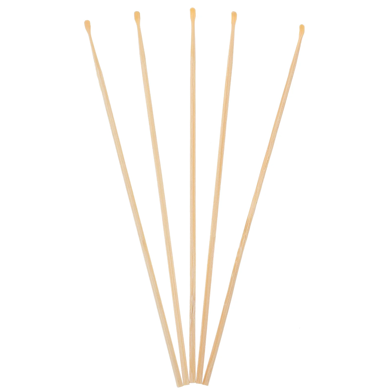 Wood Ear Wax Removal Kit Ear Pick Tools Curette Cleaner Reusable Bamboo Remover Cleansing Tool Set 6