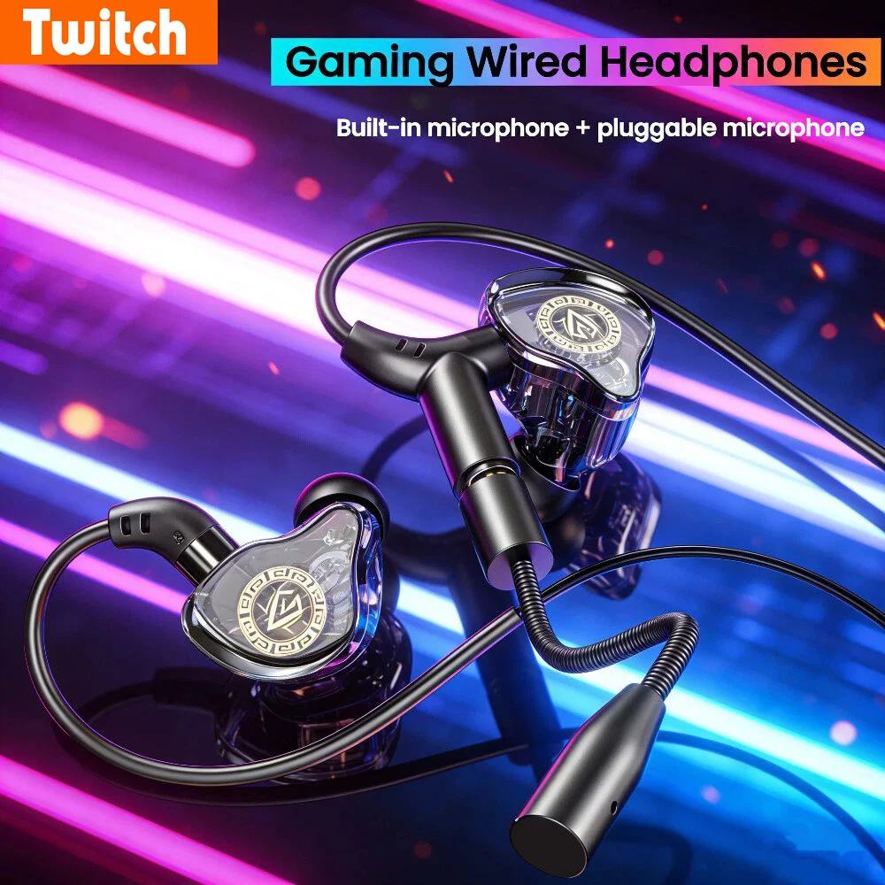 รูปสินค้า หูฟังเกมมิ่งสเตอริโอ 3.5 มม./Type C พร้อมไมโครโฟน 360°