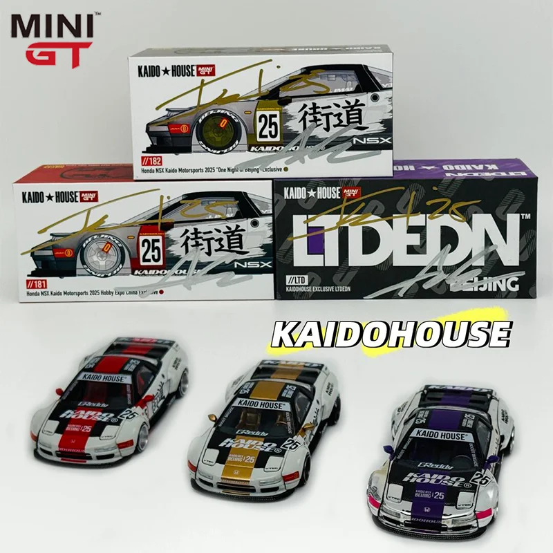 New Mini Gt Kaido House 1:64 Honda Nsx No.25 Hec Version Open-Lid