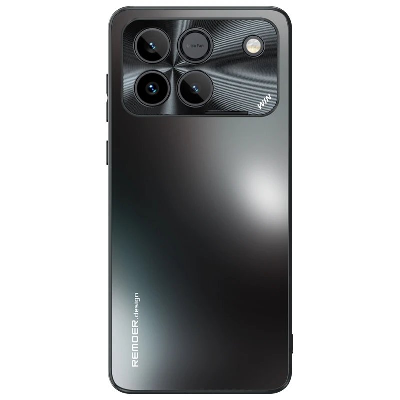 For Honor Matte Shockproof Case with Metal Lens Protection
