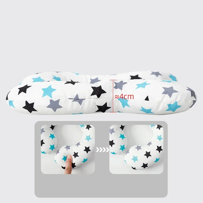 Children's U-shaped pillow  Multi-functional stroller pillow New cartoon cotton soft baby pillow travel car children's pillow