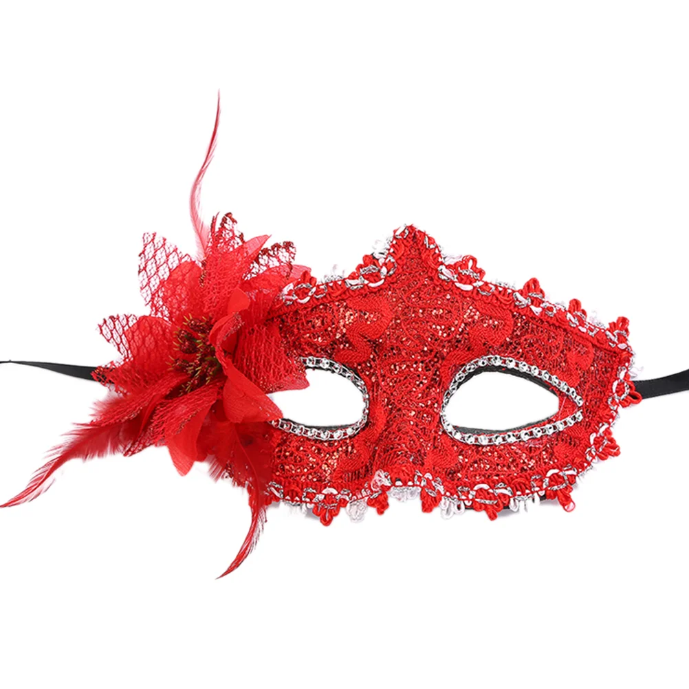 

Pattern Eye Costume Party Prom for Masquerade Party ( Red )