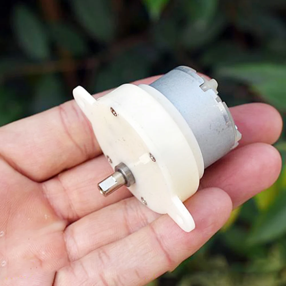 Dc 5V 6V 150-180Rpm Micro 500 Metal Brush Gear Motor Reduction Gearbox Slow Speed Large Torque Plastic Gearbox Stage Lights