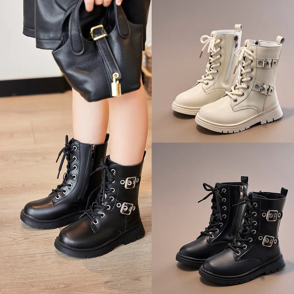 ショートブーツ・ブーティ NEOUS SS22 RAN BOOTS (00302NS15_BANANA) 2024 Autumn Winter New Children Short Boots for Girls