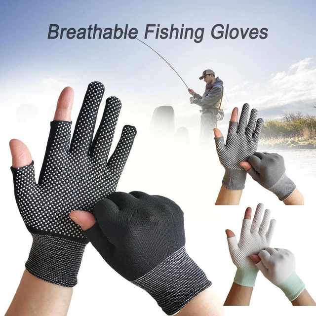 Gants de pêche antidérapants printemps-été, 1 paire, protection