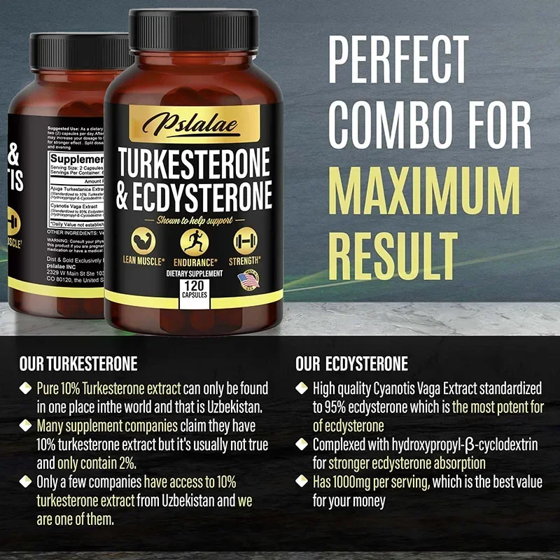 Turcosterone&Ecdysterone-Improves Exercise Endurance,High Intensity Exercise Supplementation,Muscle Mass and Lean Muscle Mass