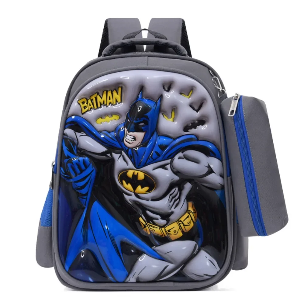 Children Backpack Marvel for Grades 1-3 3D Hard Shell Anime Cartoon Batman Sofia Lightweight Breathable Waterproof Gifts