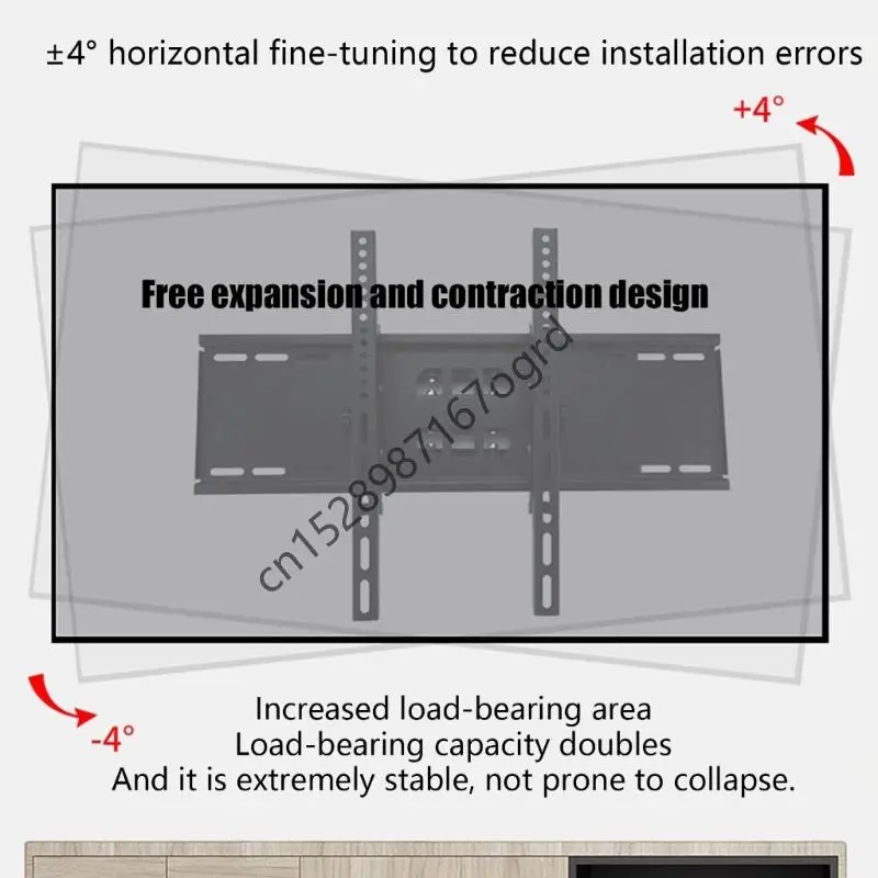 공간 절약 634A를 위한 유연한 계획과 강력한 금속 건물을 갖춘 3280피트 LCD 디스플레이용 확장형 회전 벽 마운트