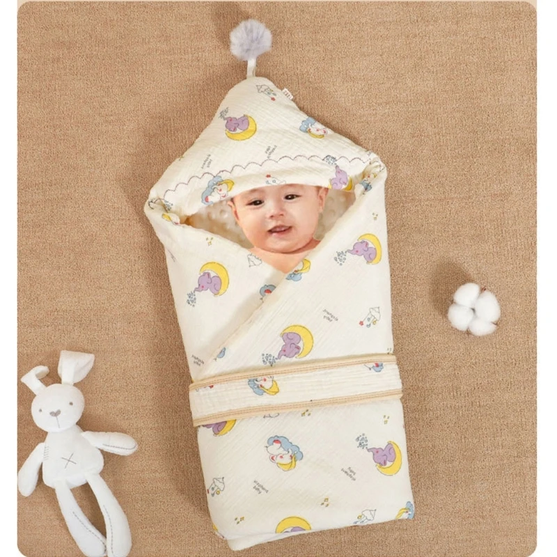 Newborns Baby Blanket Thick Warm Receiving Blankets Comfortable Swaddles Wrap Soft Breathable Quilts Bedding Stuff 066B