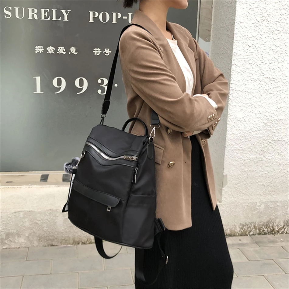 3 In 1 High Quality Anti-theft Backpack Women Waterproof Oxford Shoulder Bags School Bags for Teenager Girls Rucksack Travel Bag 3