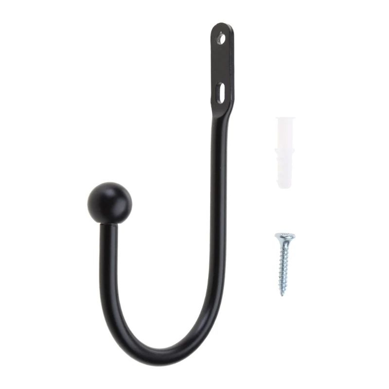 Ganci A Vite Per Tende Pesanti Ganci Ferma Tenda In Ottone Con Palla - Gancio A Sfera A U Per Parete, 2 Pezzi Ganci Robusti Bagno