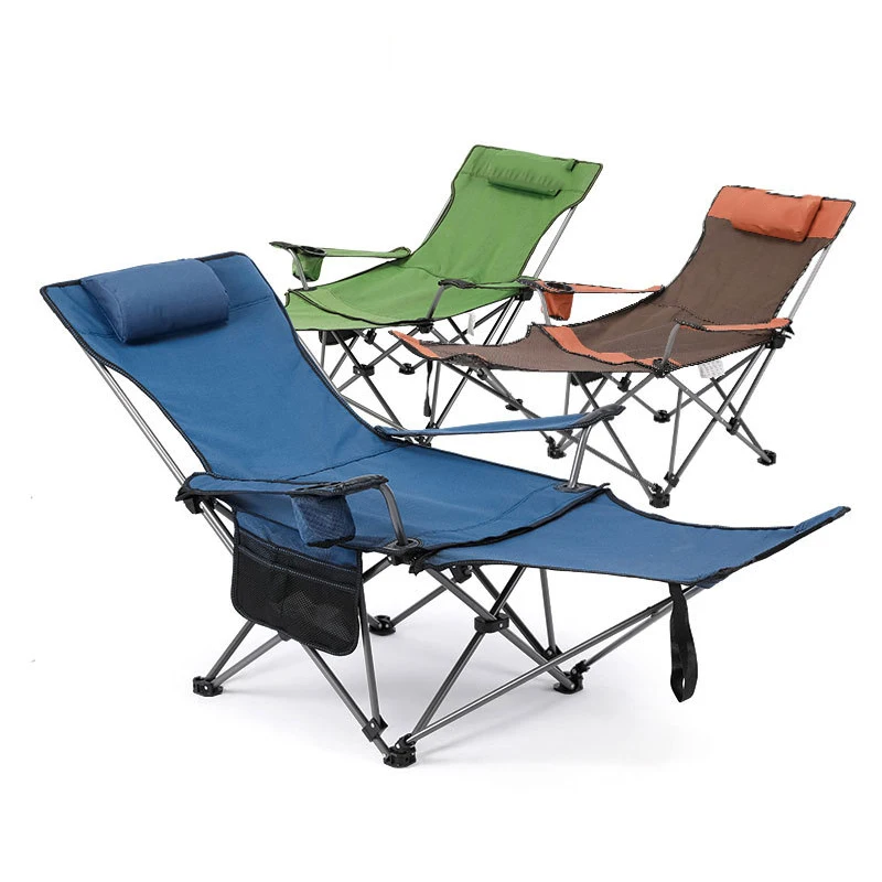 

Outdoor chaise lounge beach patio lounge chair folding chair lunch break office bed back balcony reclining portable bed chairs