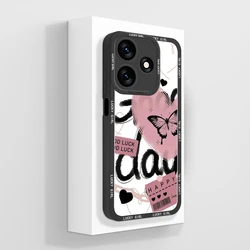 Cute Flower Smooth Liquid Back Phone Case - Stylish Protective Cover for Spark 10 5G (TYB381)