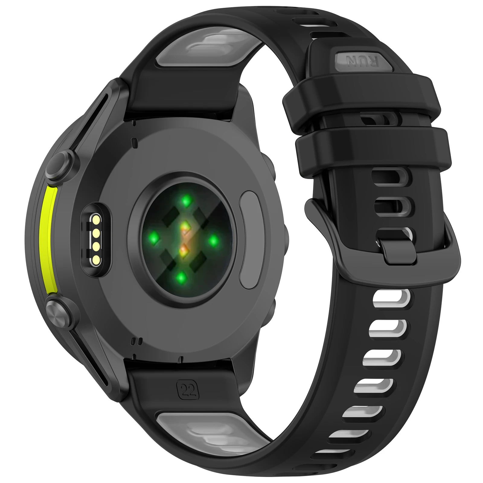 Versatile 22mm Silicone Smartwatch Strap Bracelet