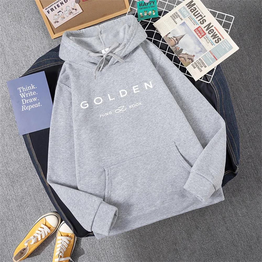 Jungkook-男性と女性のためのkpopフード付きスウェットシャツ,暖かい冬